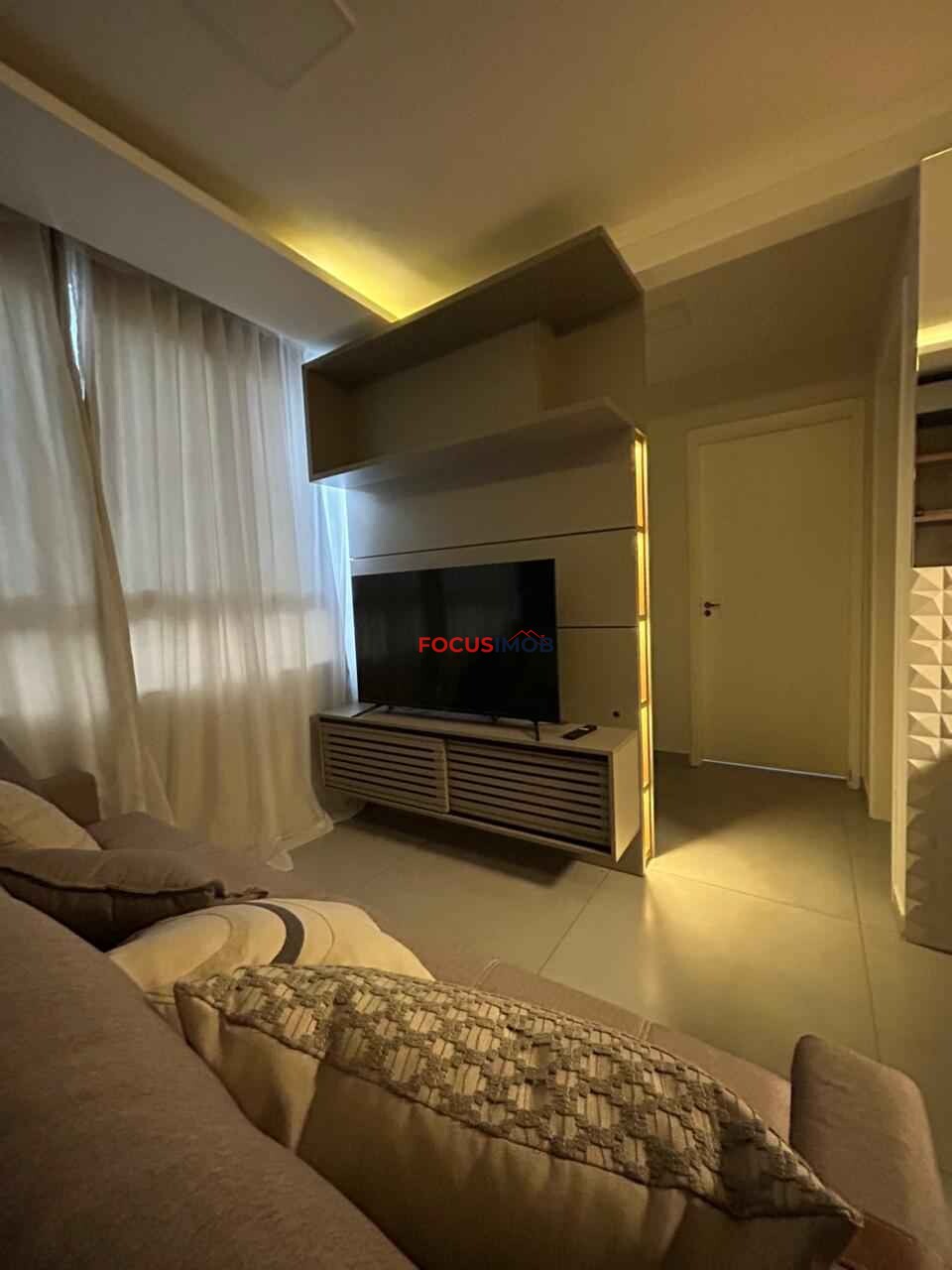 Apartamento Mobiliado para Alugar com 52 m², 2 Quartos e 2 banheiros, 1 Vaga coberta, R$2.500,00 Mensal