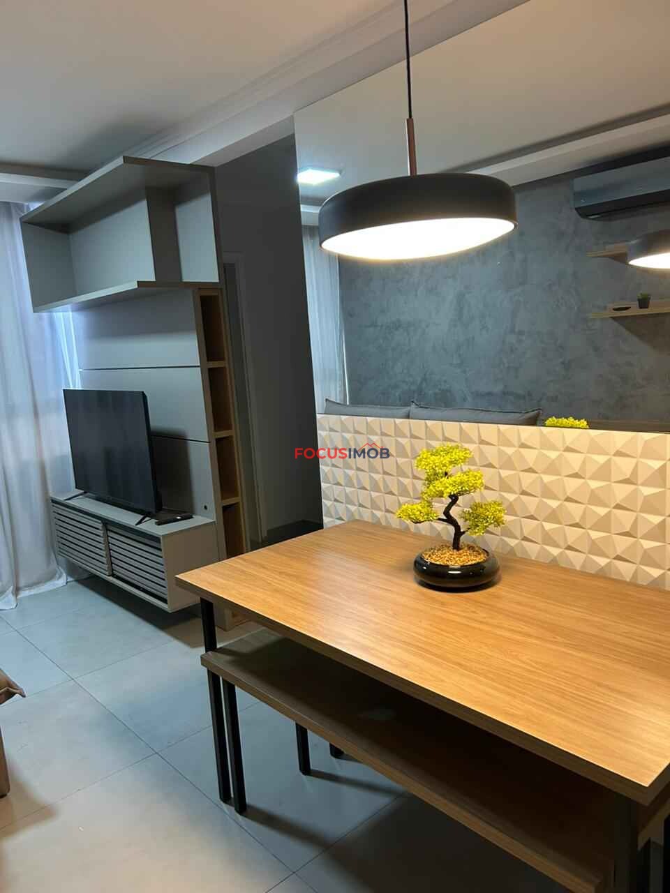 Apartamento Mobiliado para Alugar com 52 m², 2 Quartos e 2 banheiros, 1 Vaga coberta, R$2.500,00 Mensal