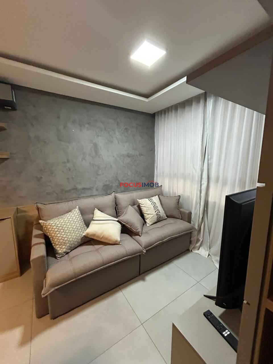 Apartamento Mobiliado para Alugar com 52 m², 2 Quartos e 2 banheiros, 1 Vaga coberta, R$2.500,00 Mensal